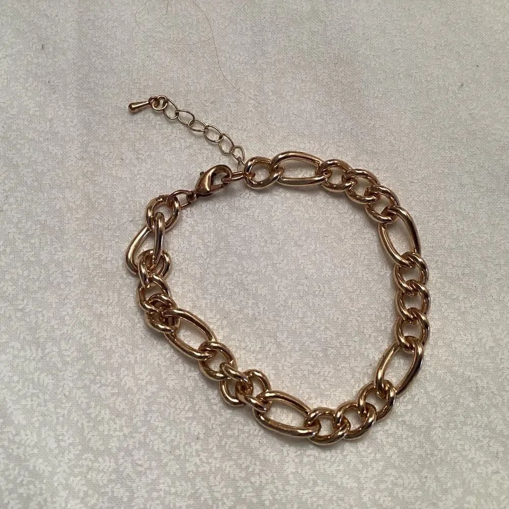 Goldtone Adjustable Curb Link Bracelet